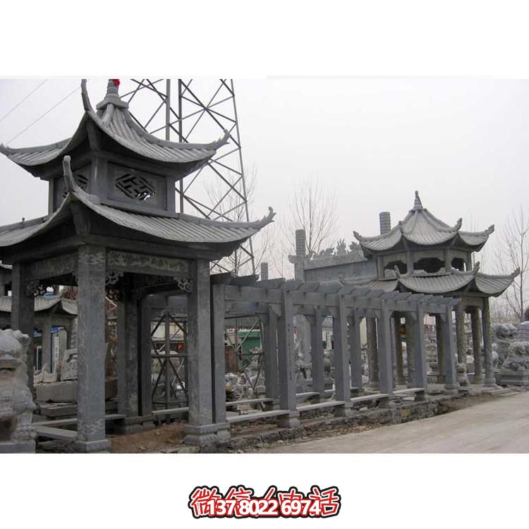 精美石雕，時尚的大理石長廊營造絕美的戶外公園雕塑