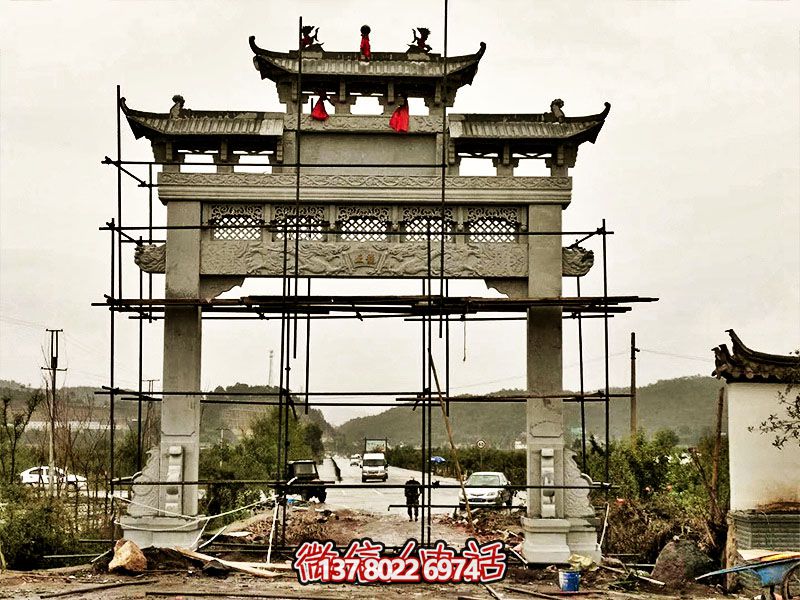 古風石牌坊，引領(lǐng)鄉(xiāng)村建筑新潮流